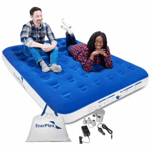 EnerPlex Never-Leak Camping Series TwinQueen Camping Airbed